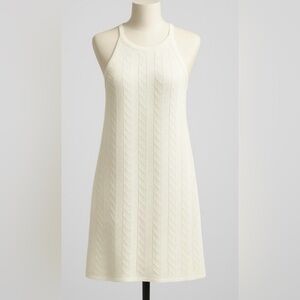 NWT Joie J Joie Crochet Knit Mini Dress Size Medium White  Sleeveless